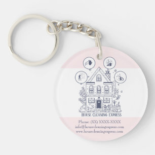 House Cleaning Express Key Ring