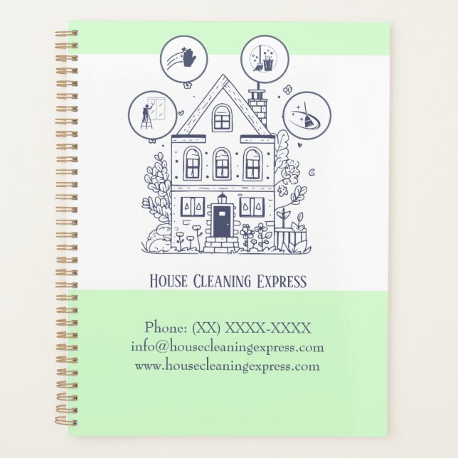 House Cleaning Express Planner (Front)