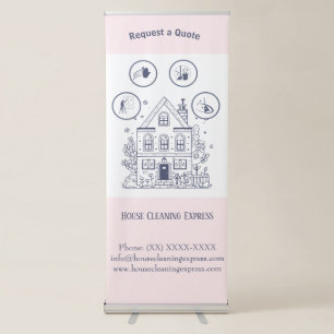 House Cleaning Express Retractable Banner