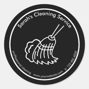 House Cleaning Help Available Classic Round Sticker