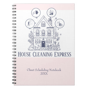 House Cleaning Home Services Charming  Notebook