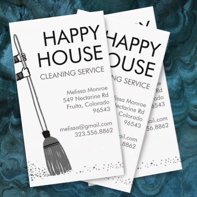 House Cleaning Home Services Janitorial Supplies Business Card (Creator Uploaded)