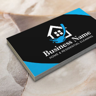House Cleaning Housekeeping Maid Custom Logo Business Card