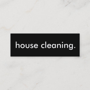 house cleaning. loyalty punch card