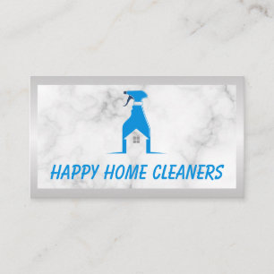 House Cleaning Maid Logo   Spray Business Card