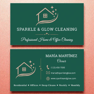 House Cleaning Maid Service Business Card