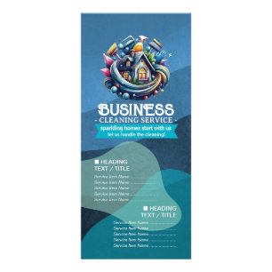 House Cleaning Maid Service Housekeeping Price Rack Card