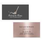 House Cleaning Maid Service Rose Gold Mop Logo