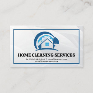 House Cleaning   Maid Services Business Card