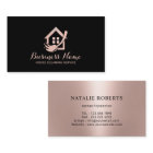 House Cleaning Modern Black Rose Gold Maid Service