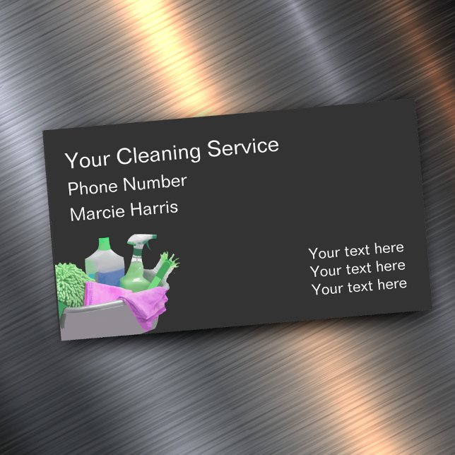 House Cleaning New Design Magnetic Business Card (Creator Uploaded)