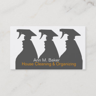 House Cleaning Organising Services Business Card