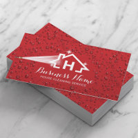 House Cleaning Pressure Washing Monogram Logo Red