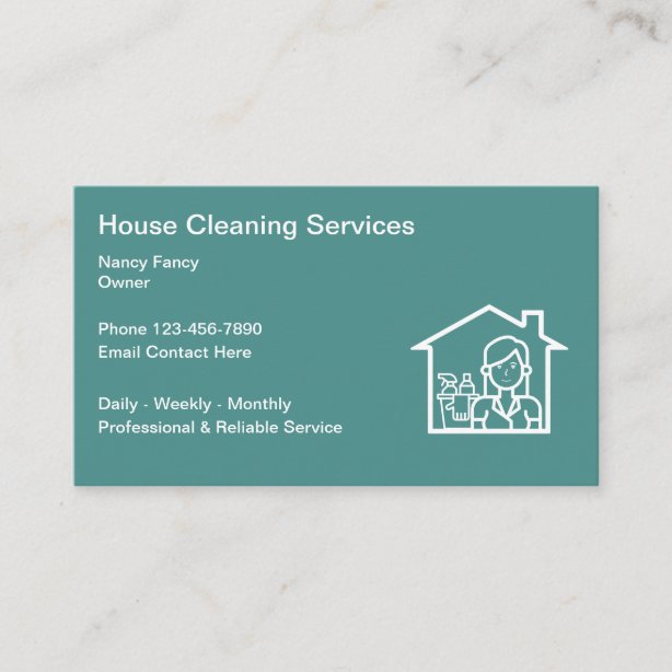 Professional Cleaning Business Cards | Zazzle UK