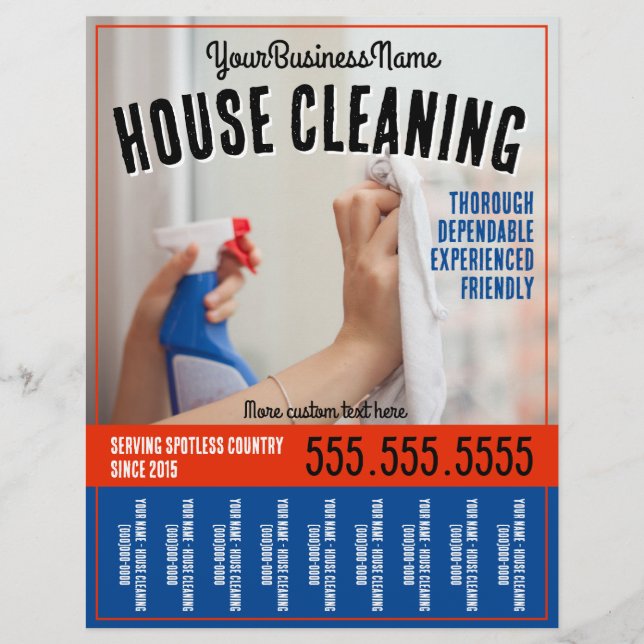 House Cleaning Professional Tear Sheet Promotional (Front)