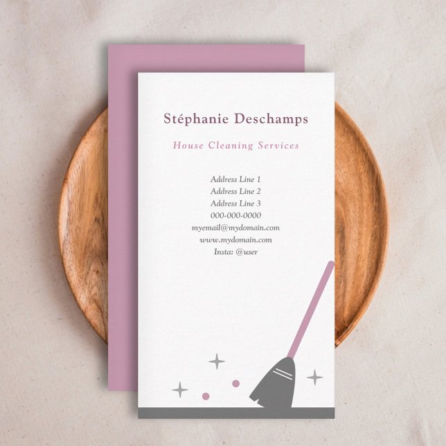 House Cleaning Service Business Card (House Cleaning Business Card)