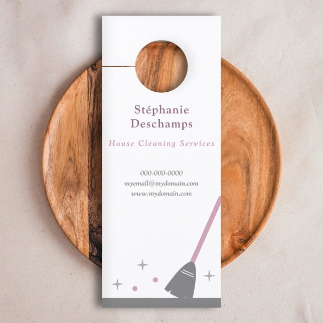 House Cleaning Service Door Hanger (House Cleaning Service Door Hanger)