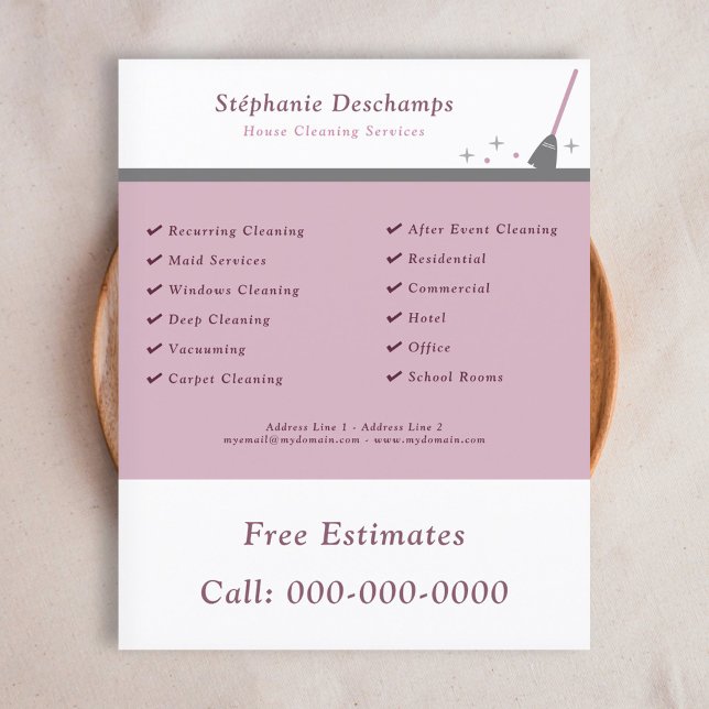 House Cleaning Service Flyer (House Cleaning Flyer)