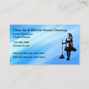 House Cleaning Service Modern Business Cards