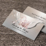 House Cleaning Service Modern Silver Housekeeping Business Card<br><div class="desc">House Cleaning Service Modern Silver Housekeeping Business Card.</div>