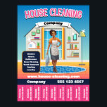 House Cleaning Service Pink Poster<br><div class="desc">Introducing our versatile and easy-to-use House Cleaning Flyer Template – the perfect marketing tool for your cleaning business! Designed specifically for cleaning service providers, this flyer template is not just visually appealing but also highly practical. It features a section with illustrated, tear-off phone numbers, allowing potential customers to easily take...</div>