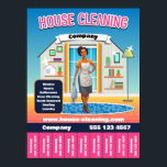 House Cleaning Service Pink Poster<br><div class="desc">Introducing our versatile and easy-to-use House Cleaning Flyer Template – the perfect marketing tool for your cleaning business! Designed specifically for cleaning service providers, this flyer template is not just visually appealing but also highly practical. It features a section with illustrated, tear-off phone numbers, allowing potential customers to easily take...</div>