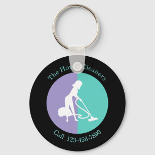 House Cleaning Service Promotional Keychains