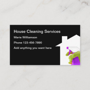 House Cleaning Services Business Card