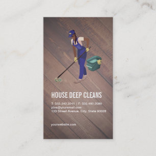 House Cleaning Services Business Card