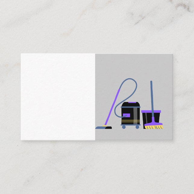 house cleaning services business card  (Front)