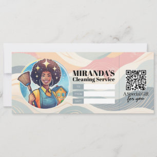 House Cleaning Services Gift Certificate Voucher Invitation