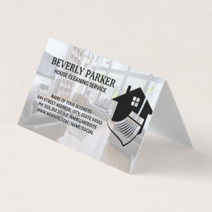 House Cleaning Services Interior Living Room Business Card