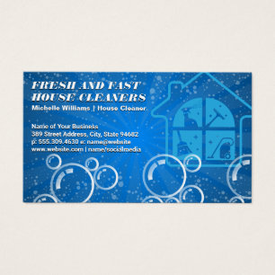 House Cleaning Services Logo   Soap Bubbles