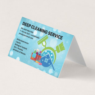 House Cleaning Services   Maid Cleaners Business Card