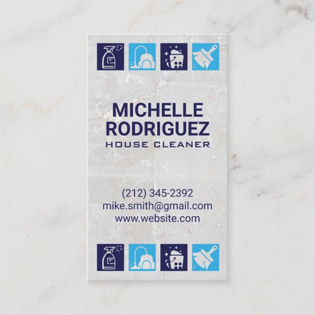 House Cleaning Services | Sanitising Business Card (Front)