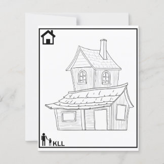 house colouring pages