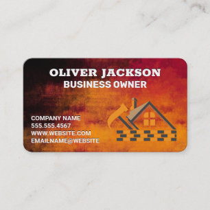 House Construction Builder   Contractor Business Card