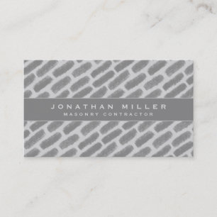 House Construction Masonry Grey Bricks Business Card