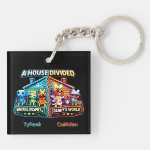 House Divided Animal Hospital vs Dandy’s World Key Ring