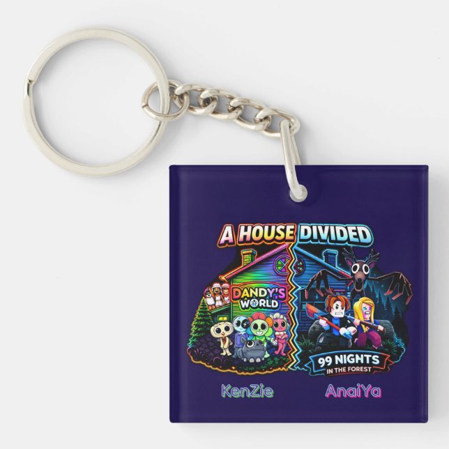 House Divided Dandy’s World vs 99 Nights Key Ring (Front)
