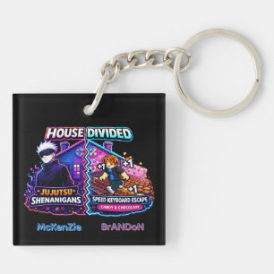 House Divided Jujutsu Shenanigans v Candy Keyboard Key Ring