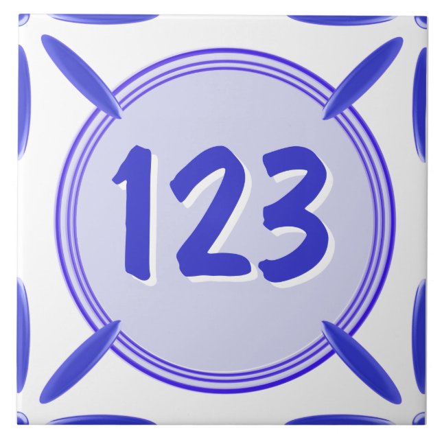 House Door Number Tile (Front)