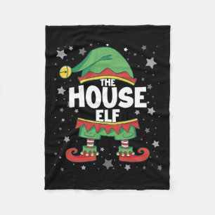 House Elf Matching Family Costume Elf Christmas Ou Fleece Blanket