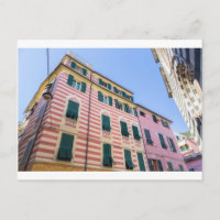 House facades Monterosso Cinque Terre Liguria Ital