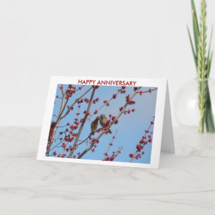 House Finches, Love Among The Buds 2, HAPPY ANN... Card