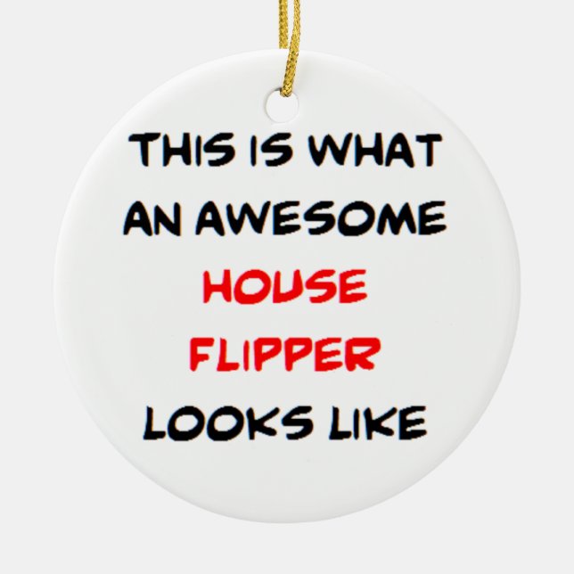 house flipper, awesome ceramic tree decoration (Front)
