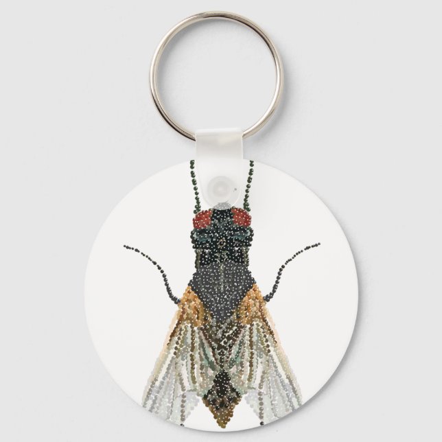 house fly . key ring (Front)