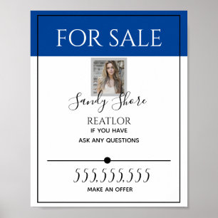 House for sale Real Estate Sign, Real Poster