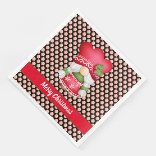 House Gnome Customise Colour and Text Napkin