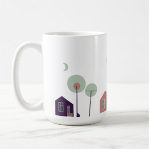 house, graffiti, construction coffee mug
